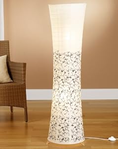 Reispapierlampe Stehlampe Reispapierleuchte moderne Design Stehleuchte 125 x 35cm ©Trango-Brilon special