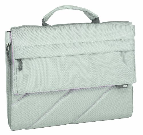 STM Bags ES-3008-1 Small Slip 13 Inch Laptop Bag, Silver-Pink
