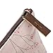 Kobwa(TM) Light Pink Pastorable Floral Canvas Pen Pencil Bag/Case/Pouch/Holder with Zipper Closure With Kobwa's Keyring