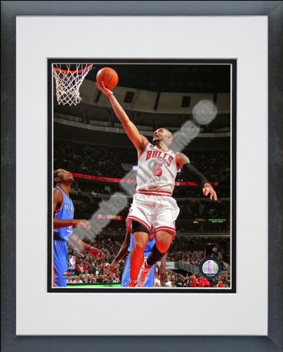 Carlos Boozer Chicago Bulls - NBA Framed and Matted Photo - 2010-11 Action - 11x14 Photo