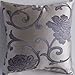 ElleWeiDeco Modern Damask Purple Throw Pillow Cover