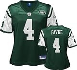 Apparel : Brett Favre New York Jets Women's Green Replica Jersey