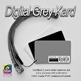 Digital Image Flow DGK Color Tools, Standard White Balance Card Set with Standard Lanyard (Set of Three Cards)