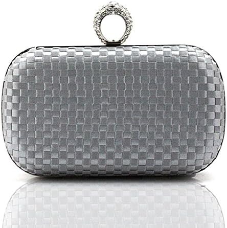 Only You New Braided Rings Evening Bag / Clutch / Handbag Fashion Bridal Bag / Diamond Bag / Party Bag -03871-59 (silver)