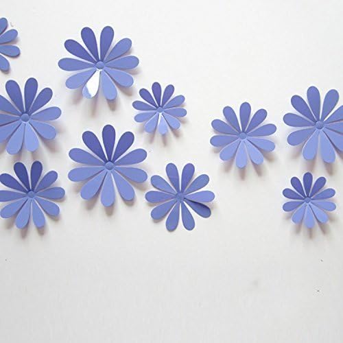 Blogger 3D Flower Wall Sticker Three-dimensional 12 Pcs Wall Decal Art Home Decoration Removable Sticker Mural DIY Decor as Mirror