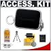 Sony CyberShot LCS-TWE Black Carrying Case + Accessory Kit for DSC-T700, DSC-T500, DSC-T77, DSC-T90, DSC-T900, DSC-W220, DSC-W230, DSC-W290 Digital Cameras