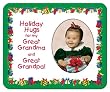 Holiday Hugs for Great Grandma & Great Grandpa Christmas - Photo Magnet Frame
