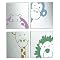 Silk-Screened Zoo Animals 4-pc. Mirror Set