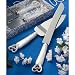from Fashion Craft Interlocking hearts design cake knife/server set