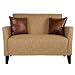 angelo:HOME Sutton Loveseat, Natural Khaki Tan