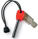 Light My Fire Original Swedish FireSteel Army 12,000 Strike Fire Starter - Red