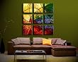 Impression - Modern Oil Painting on Canvas Stretched Framed with Wooden Frame - Return shipping covered for continental US regions