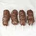 Gourmet Food : Ultimate's White Chocolate Marshmallow Stick with Chocolate Decoratifs - Set of 4