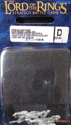 games workshop lord of the rings goblin captains blister