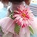PanDaDa Dog Daisy Gauze Tutu Dress Skirt Pet Dog Cat Princess Clothes Bowknot Dress L