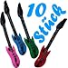 10 x Aufblasbare Luftgitarre Gitarre Party "Rockstar" Air Guitar Luftgitarren 105 cm