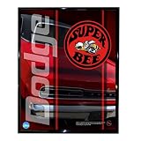 Dodge SuperBee Red Logo Framed Photograph - 8x10