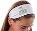 Golf Green Cotton Stretch Headband ~ Funny Girl Designs (White)