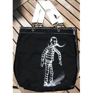 Moustachio Tote Bag (Black) courses shop 