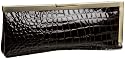 Jessica McClintock Croc C-Frame Clutch
