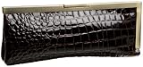 Jessica McClintock Croc C-Frame Clutch