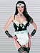 SALE French Maid Costume Patent Lace SeXy 4 pieces Small