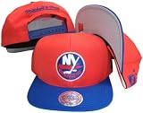 New York Islanders Orange/Blue Two Tone Snapback Adjustable Plastic Snap Back Hat / Cap