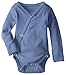 L'ovedbaby Unisex Baby 100% Organic Kimono Bodysuit (Slate, 0-3m)