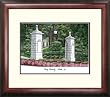 Emory University Alumnus Alumnus 14x18 Mahogany Framed Collegiate Lithograph