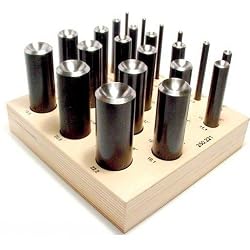 DAPPING CUTTER SET of 22 +Wood Stand European