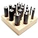 DAPPING CUTTER SET of 22 +Wood Stand European