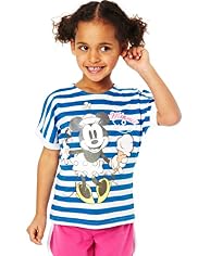 Limited Pure Cotton Minnie Mouse Sailor Striped T-Shirt