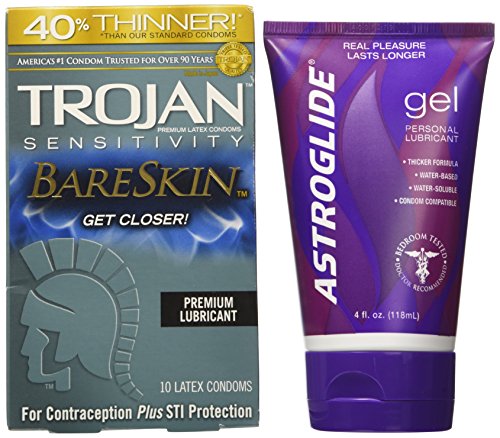 Trojan sensitivity bareskin lubricated - latex condoms …
