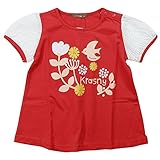 《H28年夏物》 nico hrat(ニコフラート) 製品洗い加工済み 天竺半袖フラワーTシャツ 120cm/RE NO.B-260144