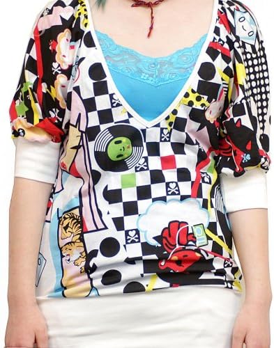 tokidoki 80's Retro Women's V-Neck Shirt Medium