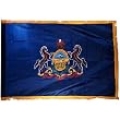 Pennsylvania 3x5ft Nylon Flag with Indoor Pole Hem and Fringe