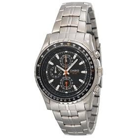 Casio Men's Slide Rule Bezel Analog Chronograph Aviator Watch #MTP4500D-1AV