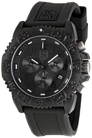 Luminox Rubber Strap Black Dial Men's Watch - 3081.BO