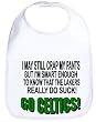 GO CELTICS I MAY STILL CRAP MY PANTS BUT I'M SMART ENOUGH TO KNOW THAT THE LAKERS REALLY DO SUCK FUNNY ITEM TO PROTECT A SHIRT AWESOME BABY BIB
