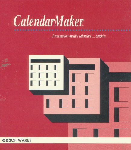 CE Software Calendar Maker Version 3.0 - 3.5