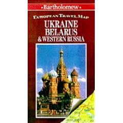 Ukraine, Belorussia and Western Russia (Bartholomew European Travel Map)