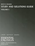 Larson Essential Calculus Student Solution Guide Volume One