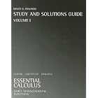 Larson Essential Calculus Student Solution Guide Volume One by Bruce H. Edwards