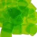 Sequin Square Diamond 1.5 inch Lime Green Transparent See Thru Couture Loose Paillettes. Made in USA.