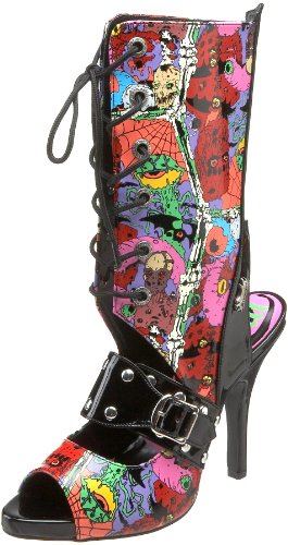 Demonia by Pleaser Women's Zombie-103 Pump,Black Patent,8 M US