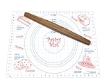 Conimar Kitchen 18 by 24-Inch Helper Pastry Mat, Non-Slip
