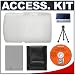 Snug-It Tight Fit Camera Skin (Clear/White) with Spare NB-5L Battery + Cameta Bonus Accessory Kit for Canon PowerShot SD700 IS / IXUS 800 IS Digital Camera