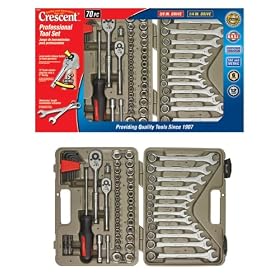 Crescent CTK70MP 70-Piece Mechanics Tool Set with Storage Case by Cooper Tools