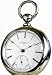 #IK3D Rockford 4 Ounce Coin Silver Antique Pocket Watch 18 Size 15 Jewels Key Wind Ca 1877