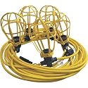 Prime LSUG2830 50-Feet 5-Bulb 12/3 SJTW Outdoor Temporary Light String, Yellow